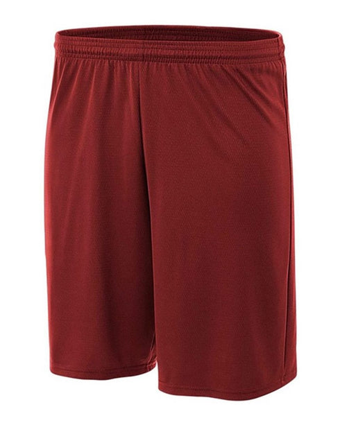 A4 7" Power Mesh Practice Short (N5378), Color 'Cardinal'
